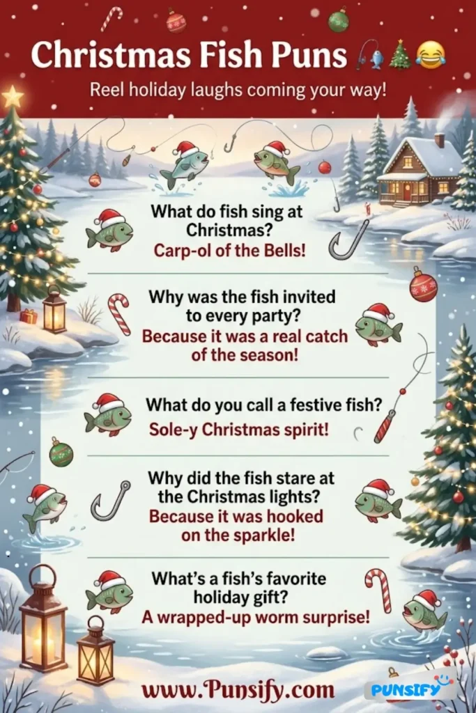 163+ Hilarious Christmas Fish Puns to Make Your Holiday Season Fin-tastically Fun and Merry