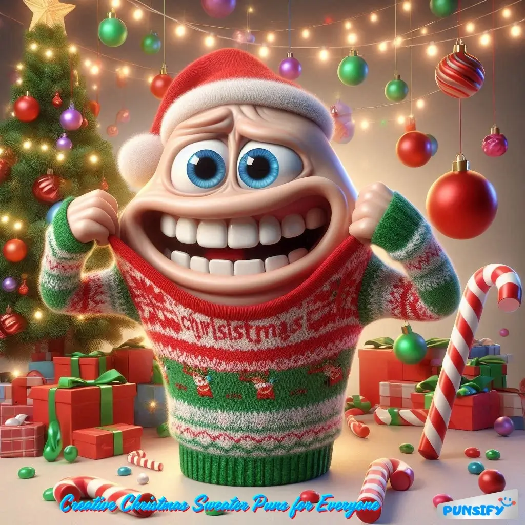 183+ Hilarious Christmas Sweater Puns That Will Knit Together Holiday Laughter