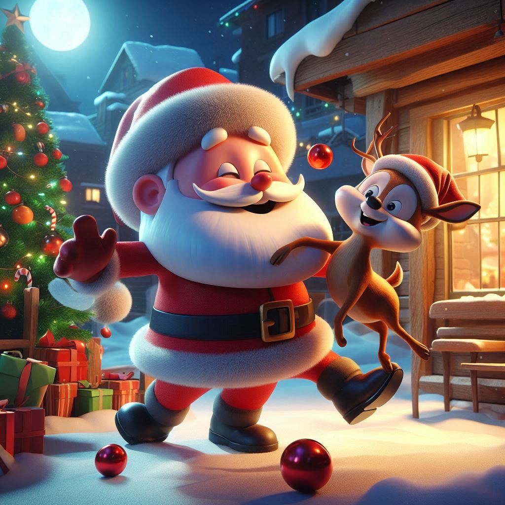 Dad Jokes with a Cartoon Christmas Twist