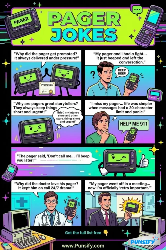 175+ Hilarious Pager Jokes & Puns to Brighten Your Day with Laughter and Fun