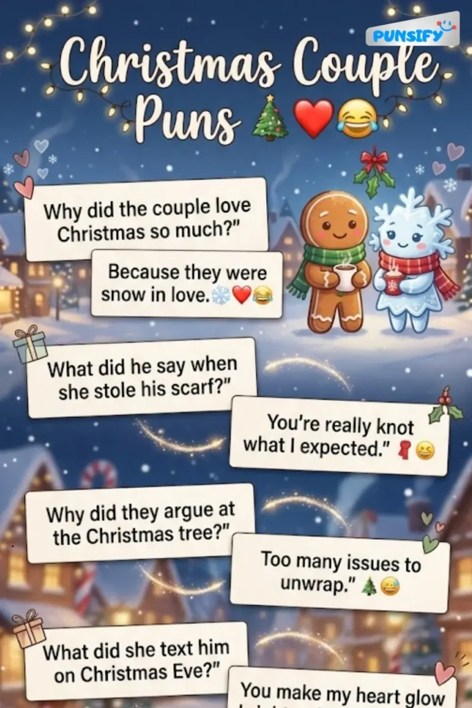 175+ Hilarious Christmas Couple Puns That Will Make Your Holiday Season