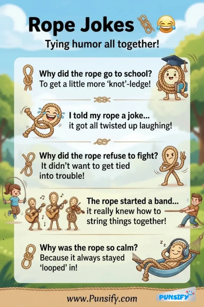 169+ Hilarious Rope Jokes That Will Tie You Up in Laughter Today