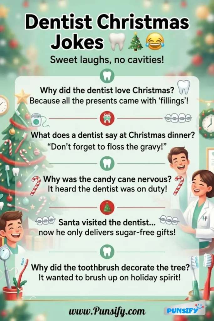161+ Merry Molar Mischief with Dentist Christmas Jokes and Puns to Brighten Smiles