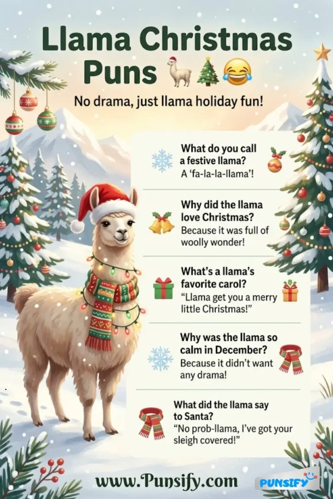 175+ Hilarious Llama Christmas Puns That Will Wrap Your Holidays in Laughter