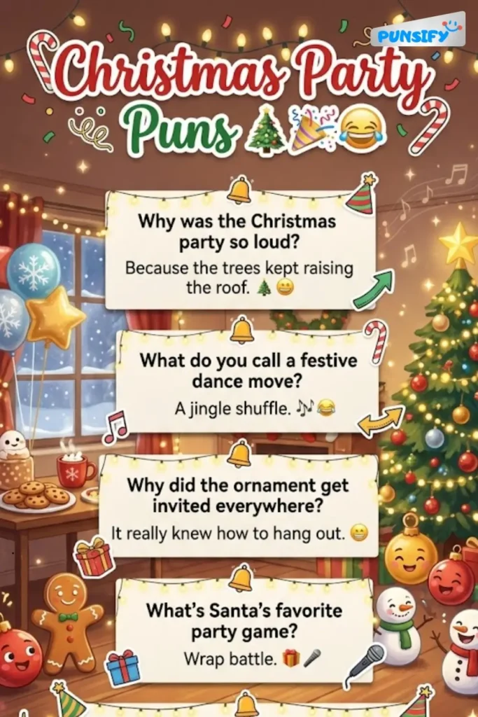 157+ Hilarious Christmas Party Puns to Spread Cheer and Laughter at Your Festive Gatherings
