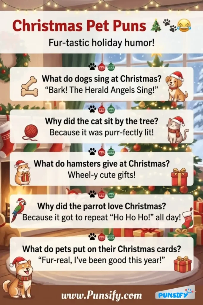193+ Hilarious Christmas Pet Puns That Will Paws-itively Bring Holiday Joy