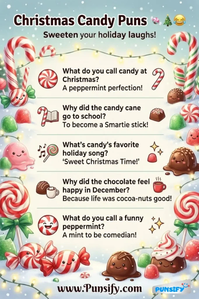 175+ Hilarious Christmas Candy Puns to Sweeten Your Holiday Spirit and Spread Joy Everywhere