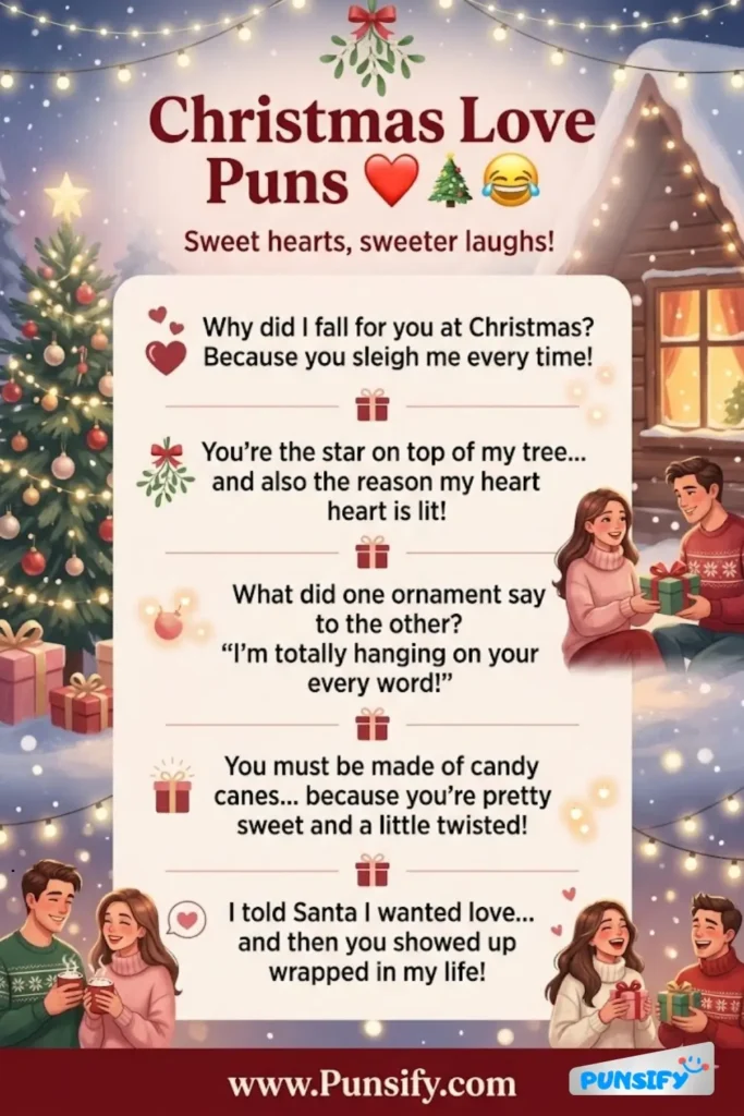 193+ Hilarious Christmas Love Puns That Will Warm Your Heart This Holiday Season!