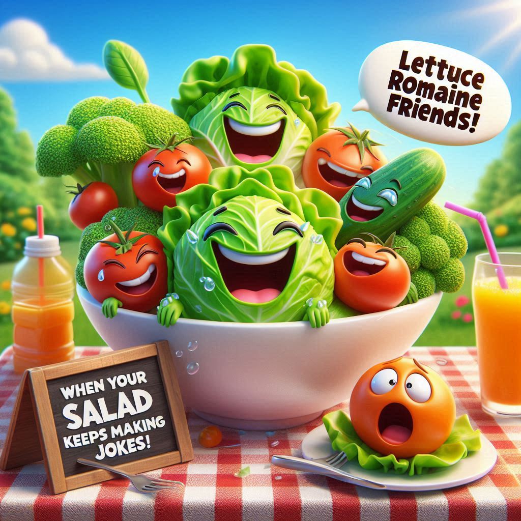 200+ Funny Laughs Await When Your Salad Keeps Making Jokes Today 19 When Your Salad Keeps Making Jokes