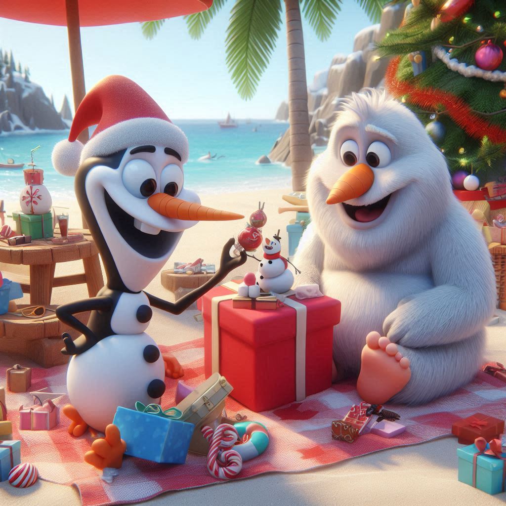 Witty Christmas Beach Puns for Greeting Cards