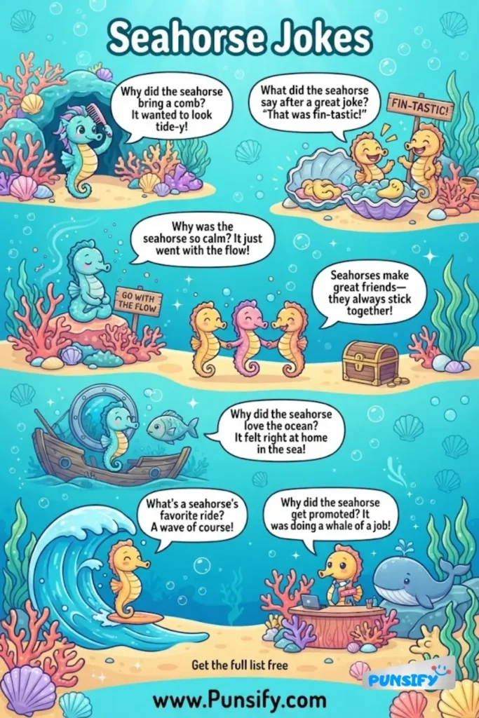 193+ Hilarious Seahorse Jokes That Will Make You Smile and Giggle in 2026