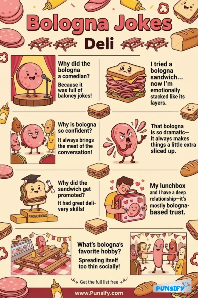 179+ Hilarious Bologna Jokes & Puns That Will Meat Your Laughing Needs!