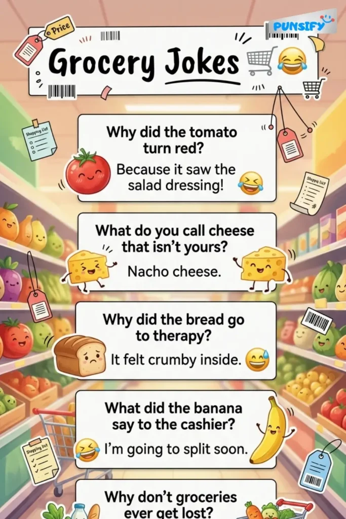 171+ Hilarious Grocery Jokes and Puns to Make You Cartwheel with Laughter