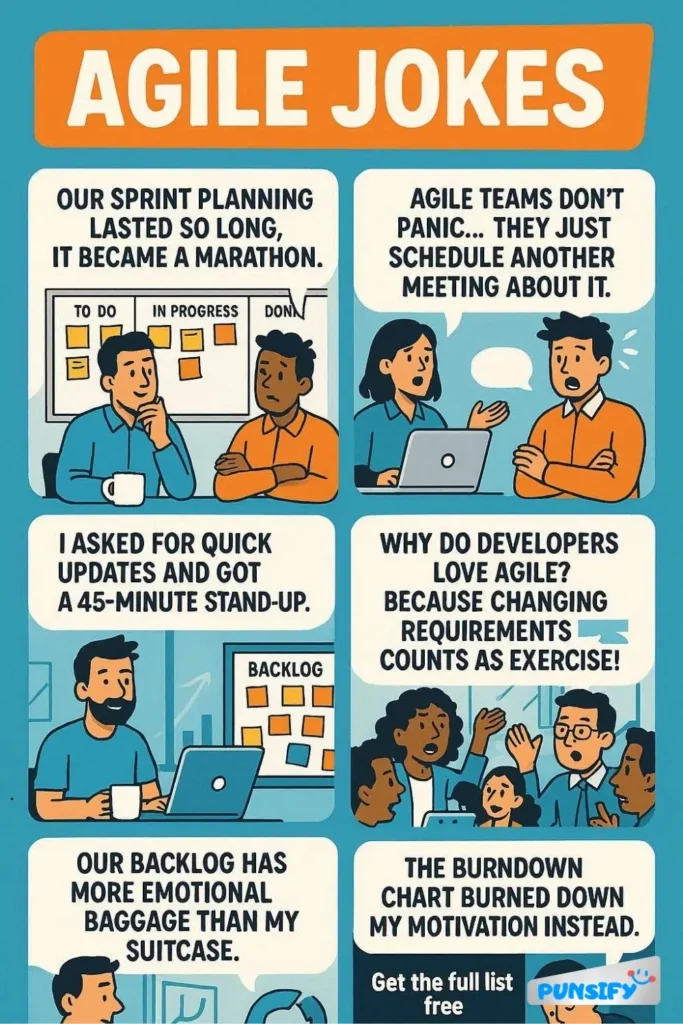153+ Hilarious Agile Jokes & Puns That Sprint Right Into Your Funny Bone!