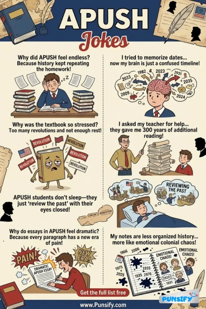 189+ Hilarious APUSH Jokes & Puns to Make History Buffs Laugh Their Socks Off