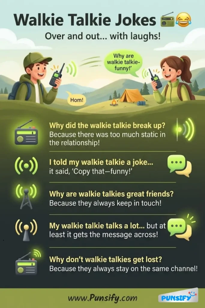 159+ Hilarious Walkie Talkie Jokes and Puns to Spark Laughter and Fun Adventures