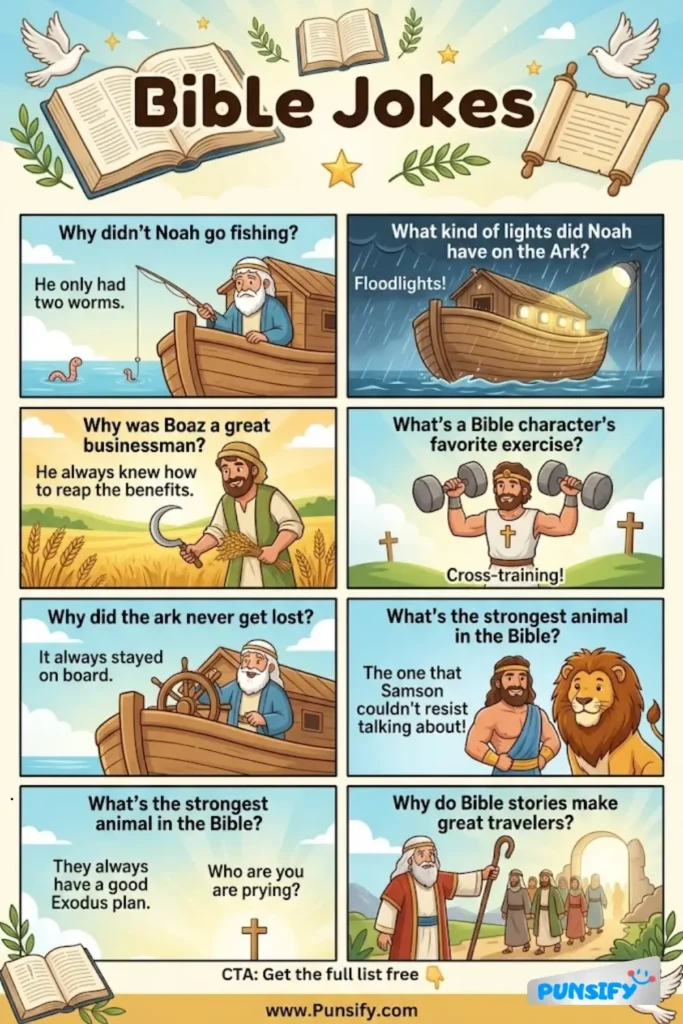 193+ Hilarious Bible Jokes & Puns That Will Have You Laughing Like Noah at the Ark!