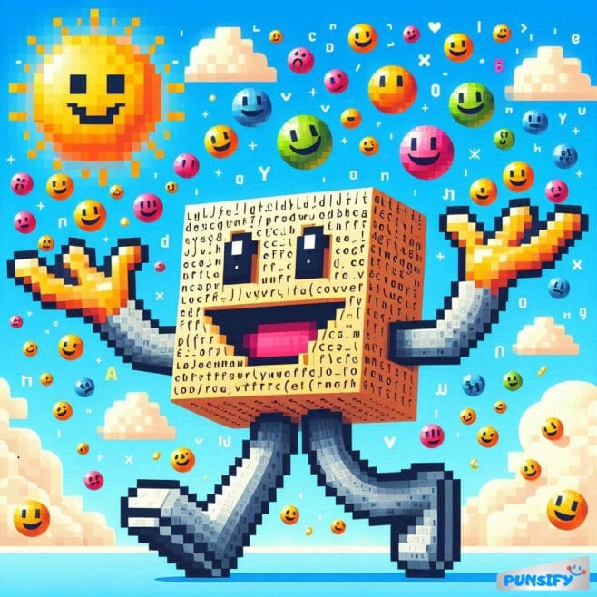 ASCII Jokes When Characters Come to Life