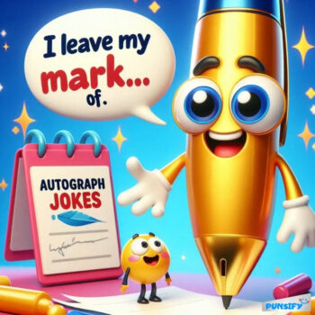 169 + Laugh-tastic Autograph Jokes and Puns to Sign Your Day with Joy