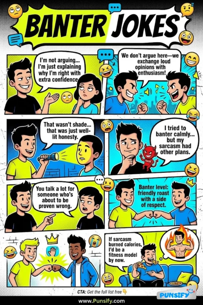 169+ Laugh Riot of Banter Jokes and Puns to Tickle Your Funny Bone