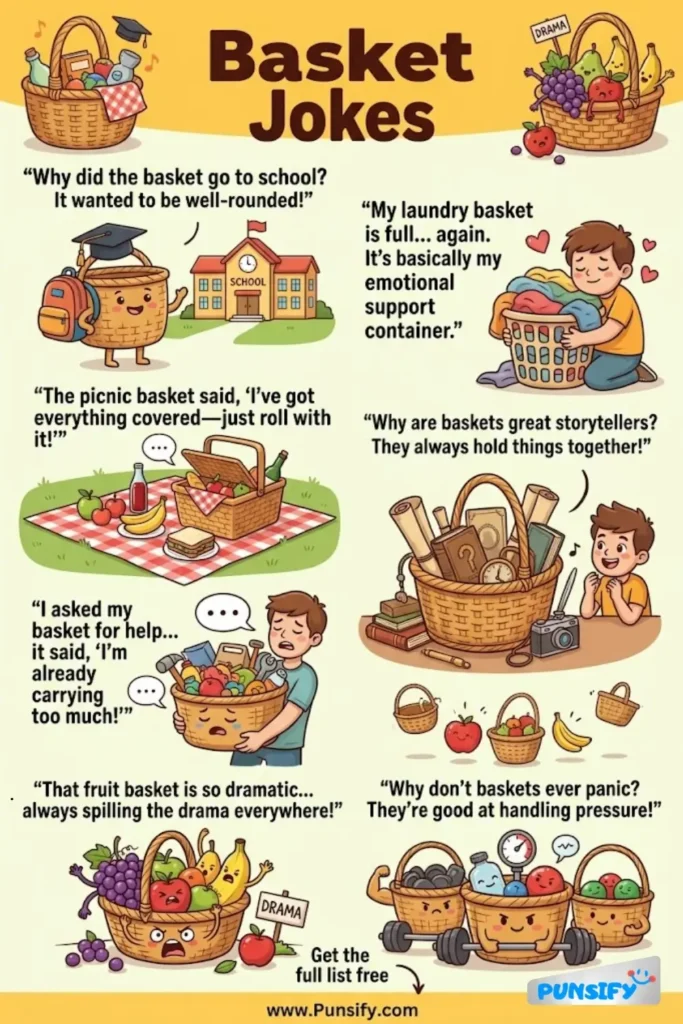 195+ Hilarious Basket Jokes & Puns That Will Have You Bouncing with Laughter