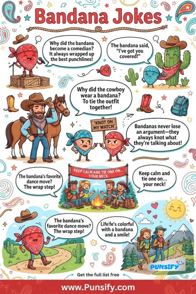 169+ Hilarious Hijinks with Bandana Jokes That Tie Up the Fun in 2026