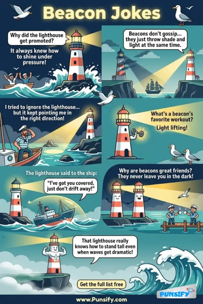 Laughter Lighthouse: 123+ Beacon Jokes and Puns to Brighten Your Day