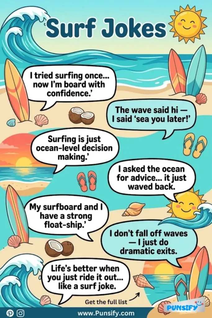 159+ Wave-tastic Surf Jokes and Puns to Keep You Riding High