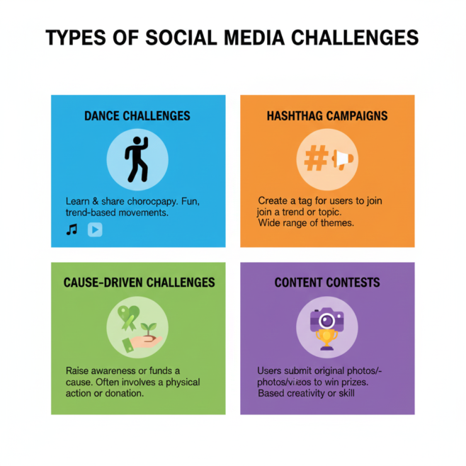 Types of Viral Social Media Challenges section