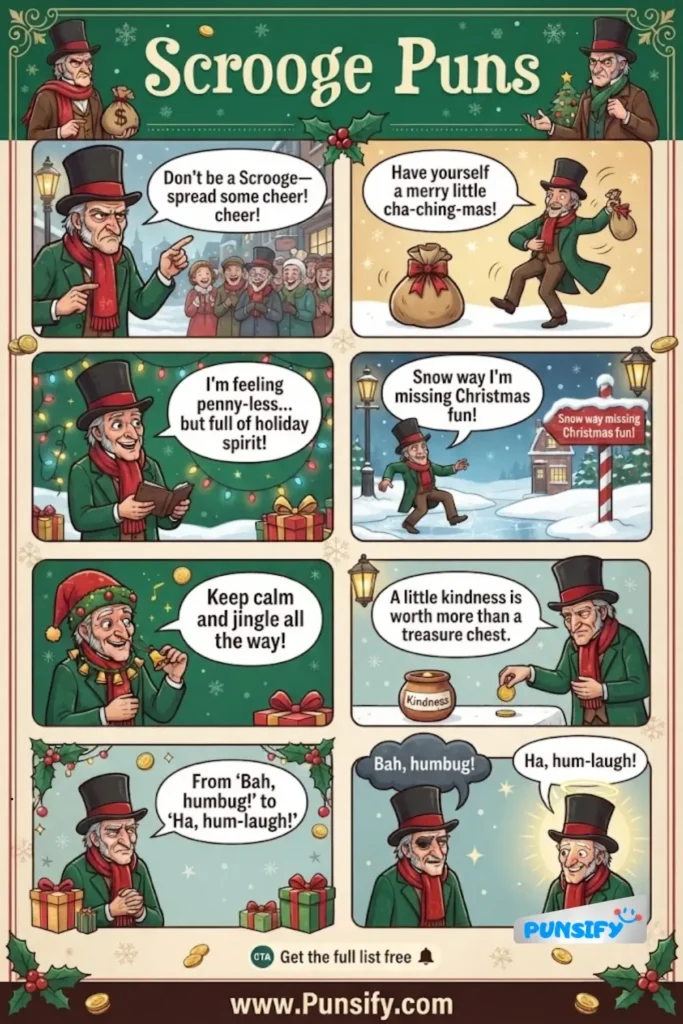 153+ Hilarious Scrooge Puns for a Merry Laugh Fest This Holiday Season