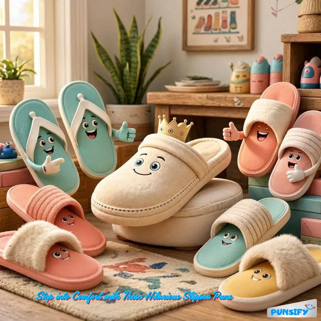 173+ Hilarious Slipper Puns to Keep You Cozy and Chuckling All Day