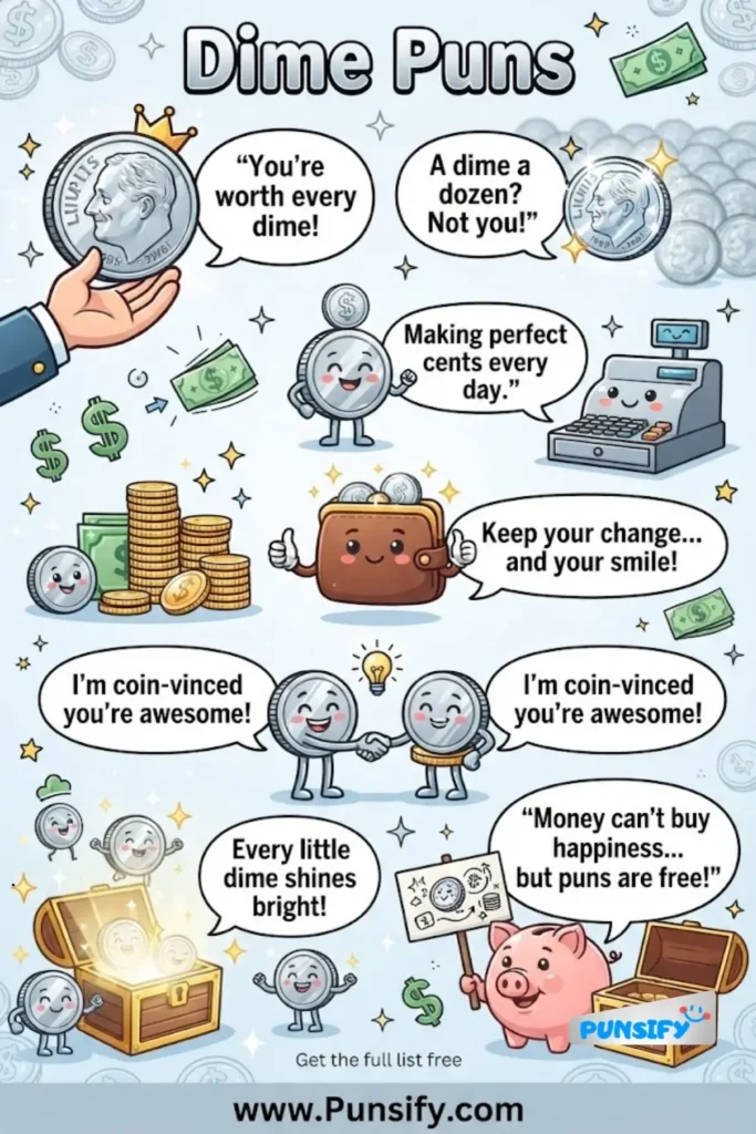 163+ Hilarious Dime Puns and Jokes That Will Make You Change Your Change