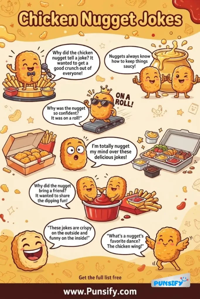 165+ Nugget Nirvana: Chicken Nugget Jokes and Puns to Fry For in 2026