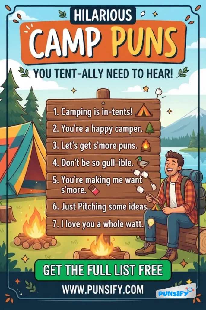 153+ Camp Puns That’ll Have You Roasting With Humor By The Fire