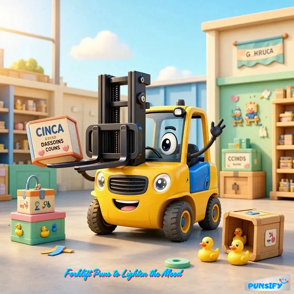 159+ Forklift Puns That Lift Your Spirits and Haul in Laughter